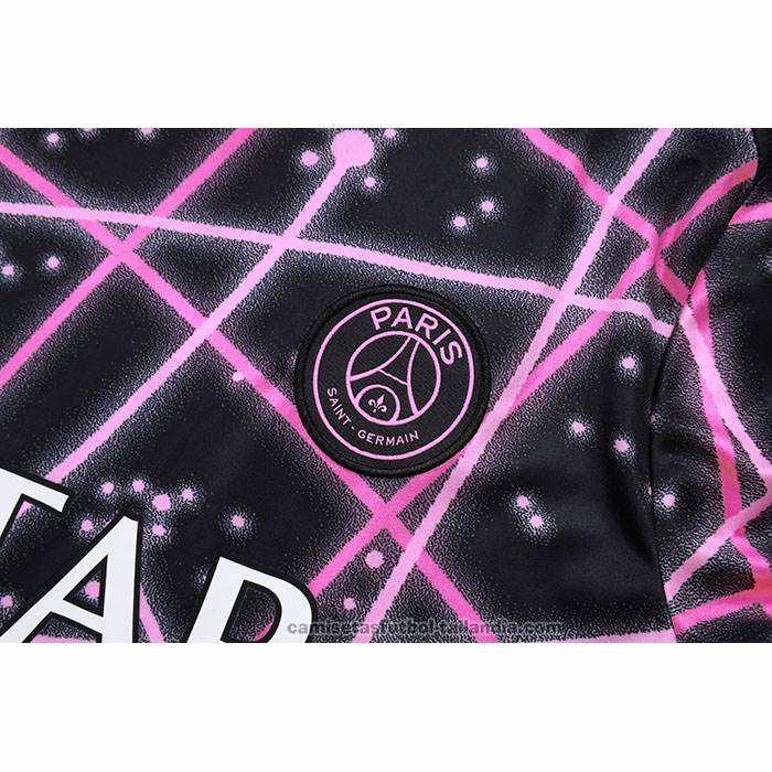 Chandal del Paris Saint-Germain Jordan Manga Corta 25/26 Negro Rosa - Pantalon Corto